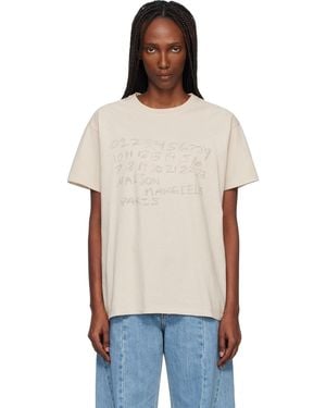 Maison Margiela Numerical Cotton T-Shirt - Multicolour