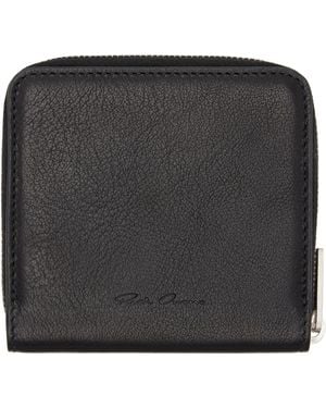 Rick Owens Concordians Zipped Wallet - Black