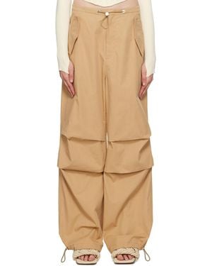 Dion Lee Brown Elasticized Trousers - Multicolour