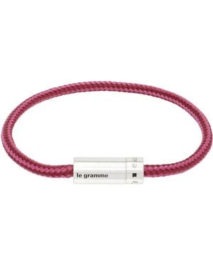 Le Gramme Nato Cable 'Le 5G' Bracelet - Red