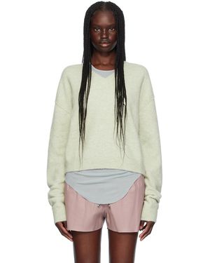 Rick Owens ーン Porterville Tommy Vネックセーター - グリーン