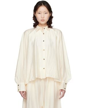 Cordera Off- Balloon Shirt - Natural