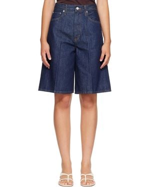 Agolde Nolan Denim Shorts - Blue