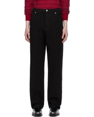 Ferragamo Monogram Five-Pocket Jeans - Black