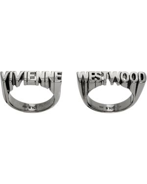 Vivienne Westwood Essex Ring Set - Black