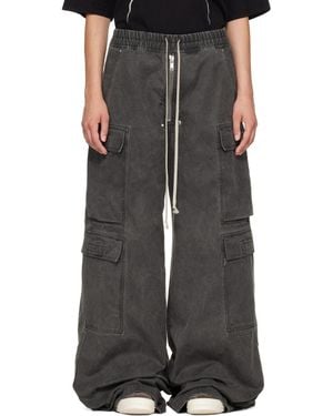 Rick Owens Tower Double Cargo Jumbo Belas Pants - Gray