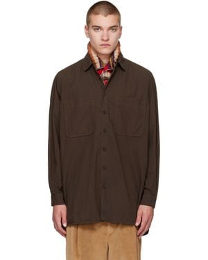 Casey Casey Ikla Pocket Shirt - Brown