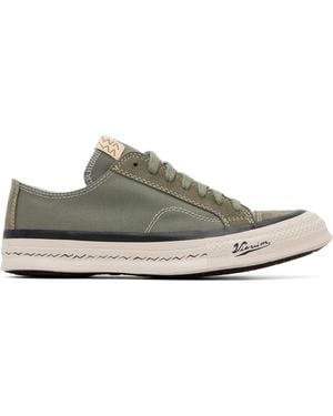 Visvim Khaki Nolan Lo Sneakers - Black