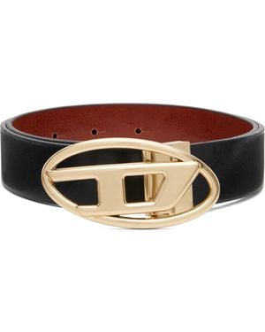DIESEL 3.9Cm Leather Reversible Belt - Brown