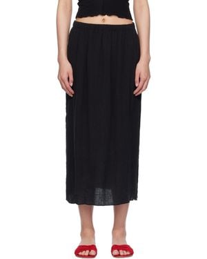 Baserange Folio Midi Skirt - Black