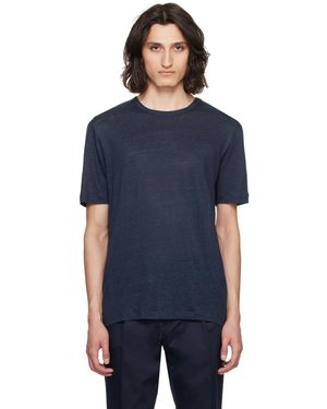 BOSS ネイビー スラブ Tシャツ - ブルー