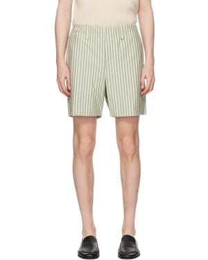Homme Plissé Issey Miyake Stripe Jersey Shorts - Multicolour