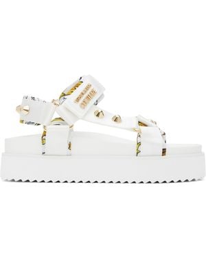 Versace Jeans Couture ホワイト Beach サンダル - ブラック