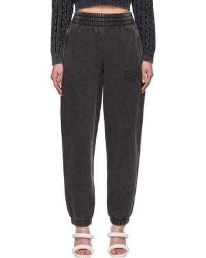 T By Alexander Wang Logo Lounge Pants - Black