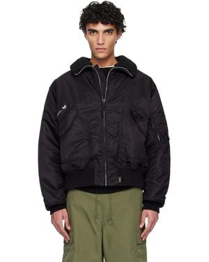WTAPS Drab Es Bomber Jacket - Blue