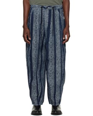 Needles Jean De Peintre H.D. Bleu Marine À Motif Serpent En Jacquard
