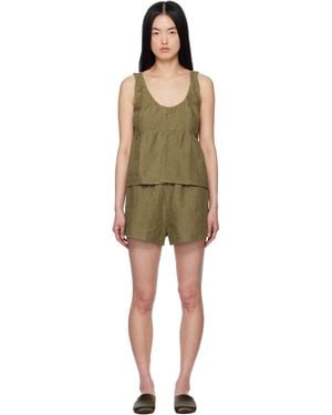 Deiji Studios イエロー Placket パジャマセット ブラック | Lyst