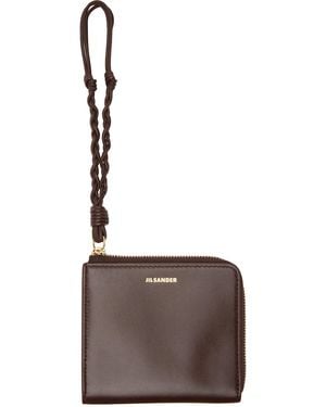 Jil Sander Tangle Card Holder - Brown