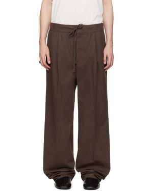 Fear Of God Pleat Front Trousers - Brown