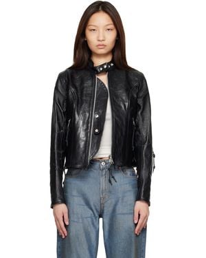 Our Legacy Yokai Leather Jacket - Black