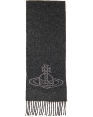 Vivienne Westwood Double Face Scarf - Grey