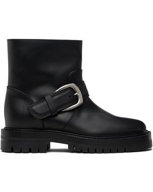 Maison Margiela Tabi County Buckle Ankle Boots - Black