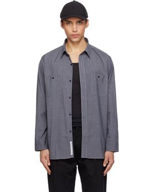 Nanamica Polyester Wool Field Shirt - Black