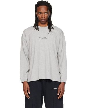 Vetements 'In My World' Longsleeve T-Shirt - Grey