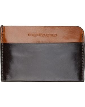 Dries Van Noten Leather Card Holder - Black