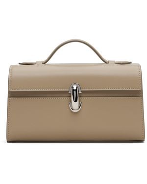 SAVETTE Taupe Symmetry Pochette Bag - Natural