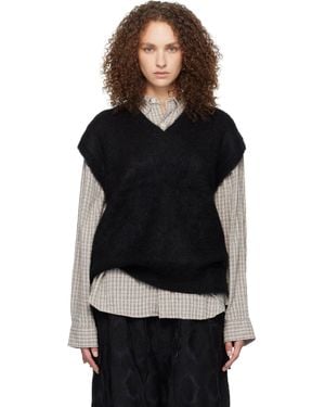 Needles Mohair Knit Vest - Black