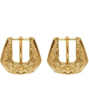 Balmain ゴールド Western ピアス - ブラック