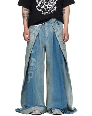 Lu'u Dan Clot Edition Maxi X Maxi X Maxi Jeans - Blue