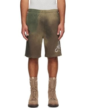Aape By A Bathing Ape Khaki Main Sweat Shorts - Multicolour