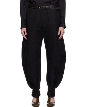 Lemaire ブラック テーパードパンツ
