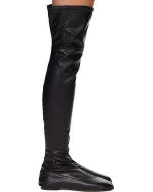 GIMAGUAS High Leather Tall Boots - Black