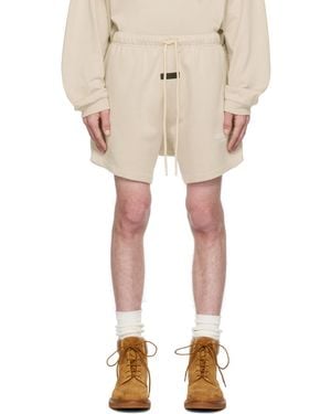 Fear Of God Taupe Drawstring Shorts - Natural
