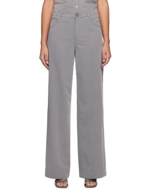 STAUD Grey Grayson Trousers - Multicolour