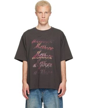 we11done Gradient Logo T-Shirt - Black