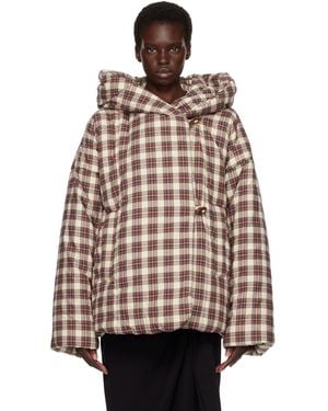 Dries Van Noten Off- Check Jacket - Brown