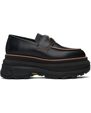 Sacai Leather Loafers - Black