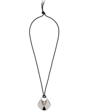 KHAITE Medium Lotus Pendant Necklace - Black