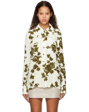 Proenza Schouler Off-white Floral Shirt - Black