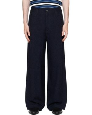 Marni Wool Trousers - Blue