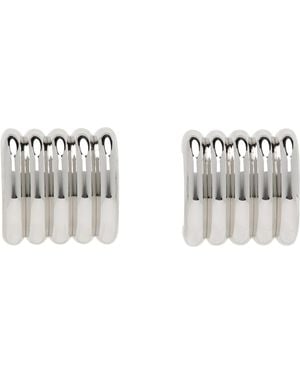 DEHANCHE Small Hollyhock Earrings - Metallic