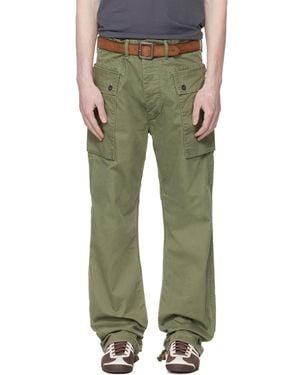 RRL Herringbone Field Cargo Pants - Green