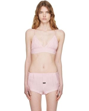OPEN YY Crinkled Bralette - Pink