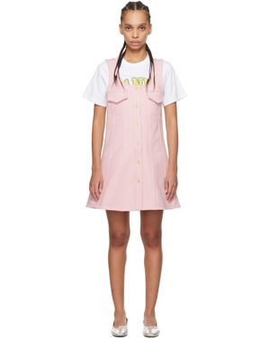Ganni Button-Up Minidress - Multicolor