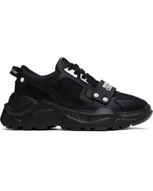 Versace Jeans Couture ブラック Speedtrack ロゴ スニーカー