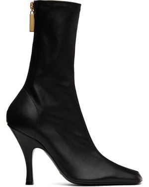 KHAITE Eva Mid Calf Boots - Black
